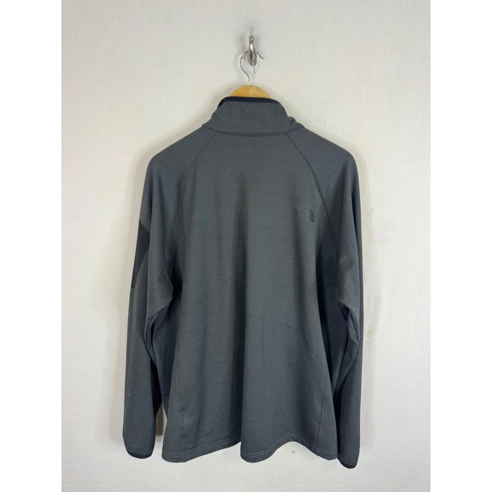 The North Face Mens Borod Full Zip Grid Fleece Jacket Asphalt Grey XXL NF0A2VE1